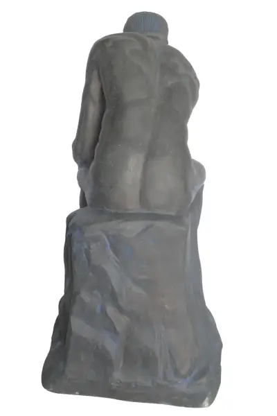 Product image 6 of the product “Man in Contemplation, 110 cm Height, Cast Stone, Bronze Colour ”